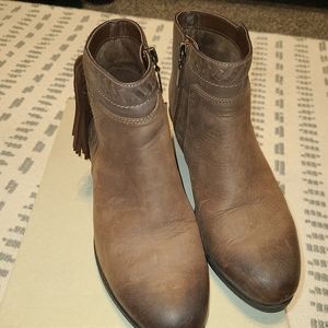 Brown Leather Clark Marron Anklet Boots